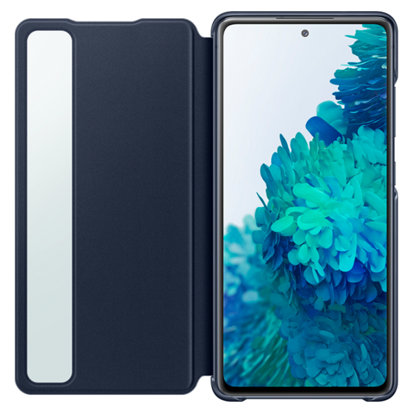 Чехол Samsung Galaxy S20 FE Original Flip Smart View/ Полиуретан / Поликарбонат/ Navy Синий photo 3