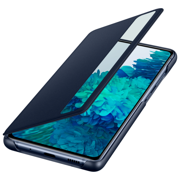 Чехол Samsung Galaxy S20 FE Original Flip Smart View/ Полиуретан / Поликарбонат/ Navy Синий photo 4