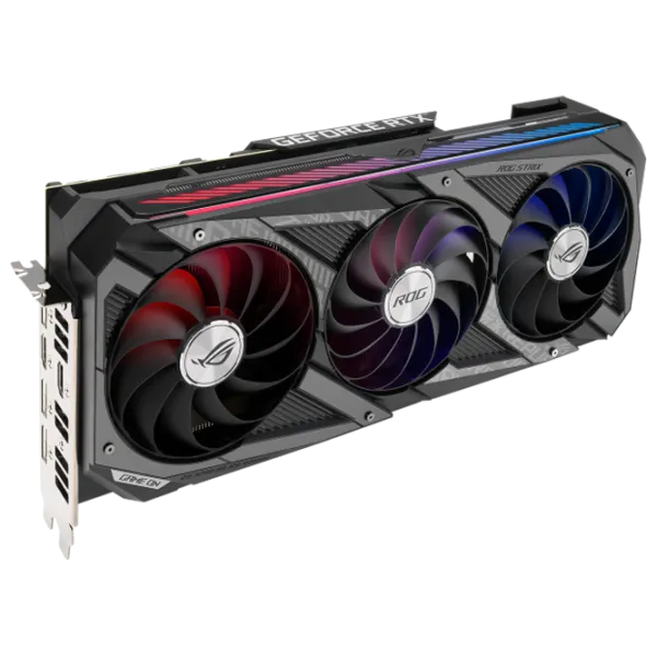 Placă video Asus GeForce RTX 3060 Ti ROG STRIX GAMING O8G LHR PCI Express x16 4.0 / 8 GB photo 2