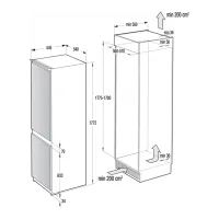 Frigider Gorenje RKI 4181 E3 cu congelator jos 258 l / 177.2 cm / White photo 3