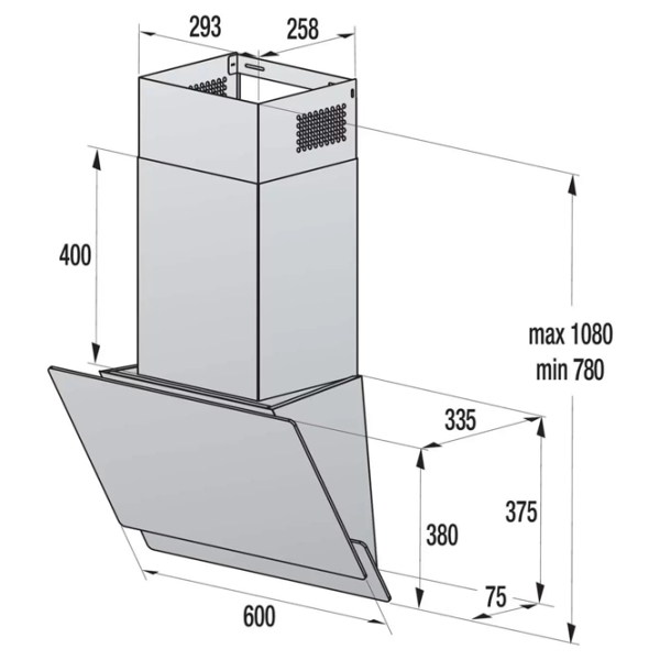 Hotă Gorenje WHI 649 EXGW Înclinată/ White/ Gray photo 5 Hotă Gorenje WHI 649 EXGW Înclinată/ White/ Gray photo 5