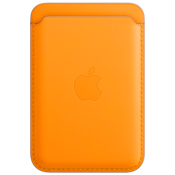Чехол-бумажник Apple iPhone 12 - 14 All Apple/ MagSafe Back/ Кожа/ California Poppy Коричневый photo 2