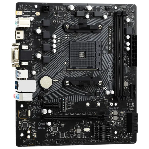 Материнская плата ASRock A520M-HDV mATX/ AMD A520 photo 2
