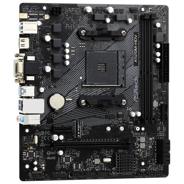 Материнская плата ASRock A520M-HDV mATX/ AMD A520 photo 2