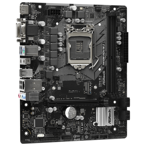 Placă de bază ASRock H410M-HDV/ M.2 mATX/ Intel H410 photo 2