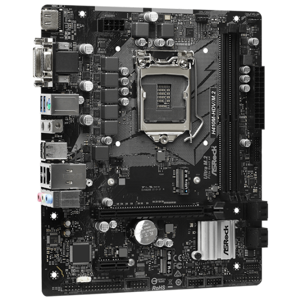 Placă de bază ASRock H410M-HDV/ M.2 mATX/ Intel H410 photo 3