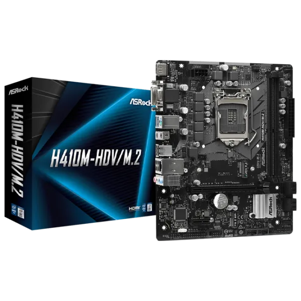 Placă de bază ASRock H410M-HDV/ M.2 mATX/ Intel H410 photo 6