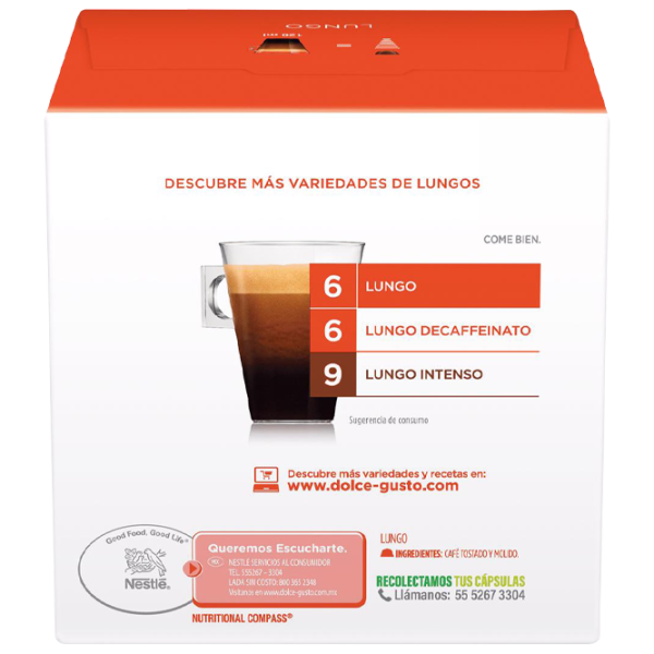 Cafea Nescafe Dolce Gusto Caffe Lungo Capsule/ Extra Crema/ 16 capsule photo 2
