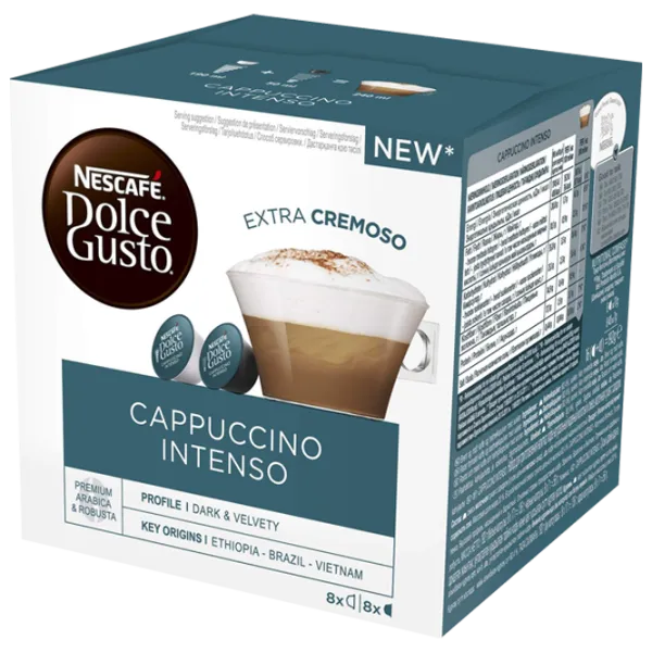 Кофе Nescafe Dolce Gusto Cappuccino Intenso Капсулы/ Intenso/ 16 капсул photo 3
