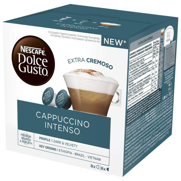 Кофе Nescafe Dolce Gusto Cappuccino Intenso Капсулы/ Intenso/ 16 капсул photo 3