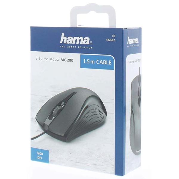 Mouse Hama MC-200 USB/ Black photo 4