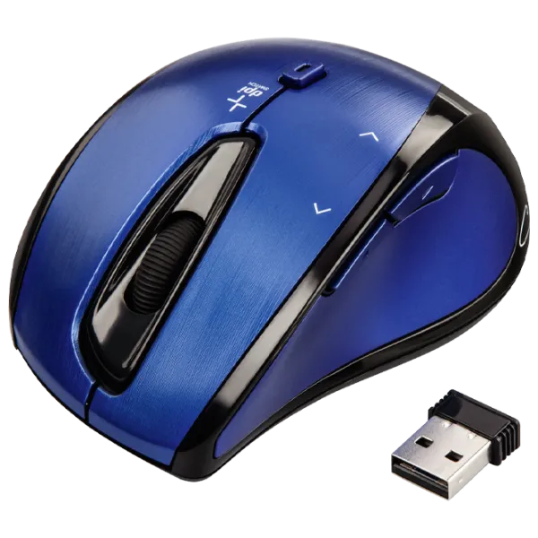 Mouse Hama Cuvio USB/ Blue photo 2