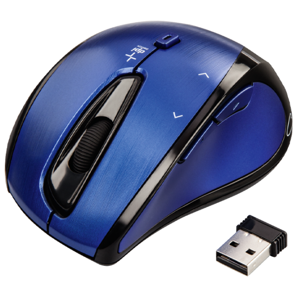 Mouse Hama Cuvio USB/ Blue photo 2