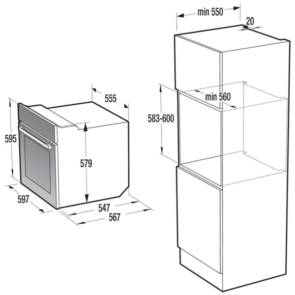 Cuptor încorporabil Gorenje BO 747 A23XG 3300 W/ Inox photo 3