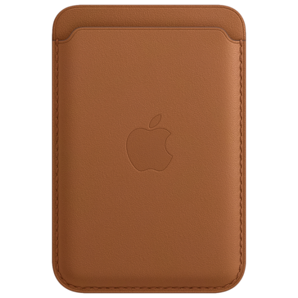 Чехол-бумажник Apple iPhone 12 - 14 All Apple/ MagSafe Back/ Кожа/ Saddle Коричневый photo 3