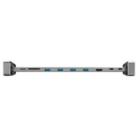 Adapter Hama 9-in-1 USB-C Docking Station (200103) Gray photo 2