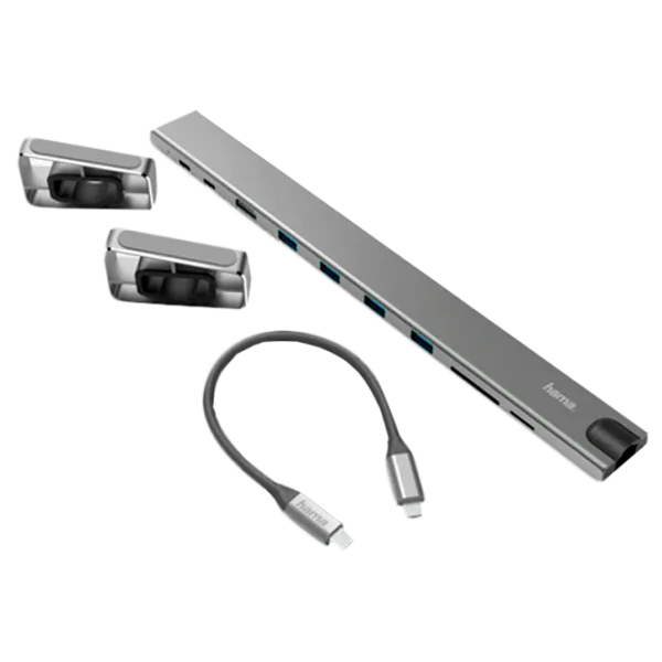 Адаптер Hama 9-in-1 USB-C Docking Station (200103) Серый photo 3 Адаптер Hama 9-in-1 USB-C Docking Station (200103) Серый photo 3