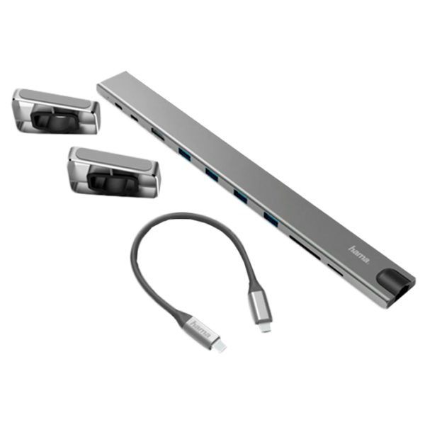 Адаптер Hama 9-in-1 USB-C Docking Station (200103) Серый photo 3 Адаптер Hama 9-in-1 USB-C Docking Station (200103) Серый photo 3