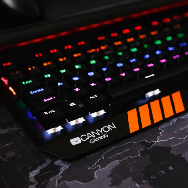 Tastatură Canyon Hazard CND-SKB6 Cu fir/ Black photo 9 Tastatură Canyon Hazard CND-SKB6 Cu fir/ Black photo 9