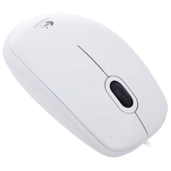 Mouse Logitech B100 White photo 3