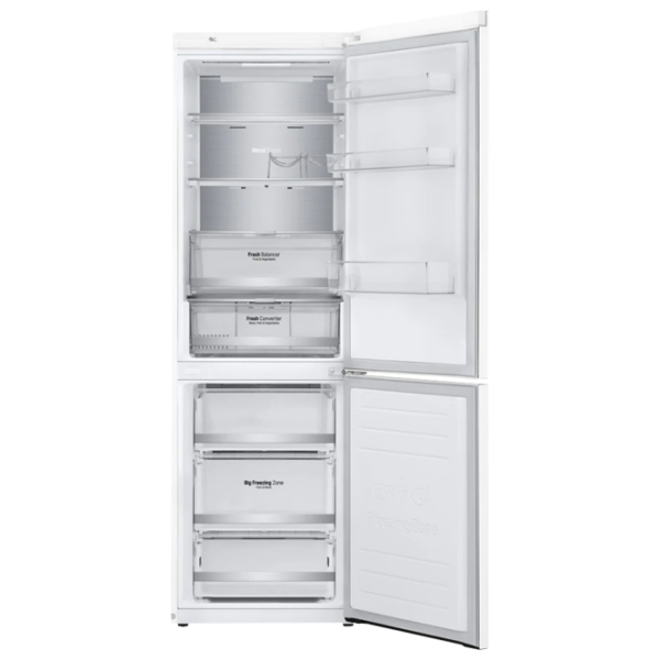 Frigider LG GA-B459SQUM cu congelator jos LINEARCooling/MetalFresh/DoorCooling+/White photo 3