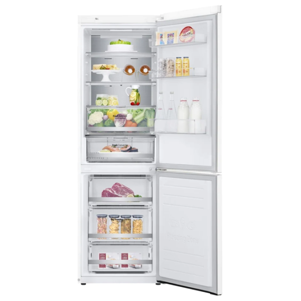 Frigider LG GA-B459SQUM cu congelator jos LINEARCooling/MetalFresh/DoorCooling+/White photo 4