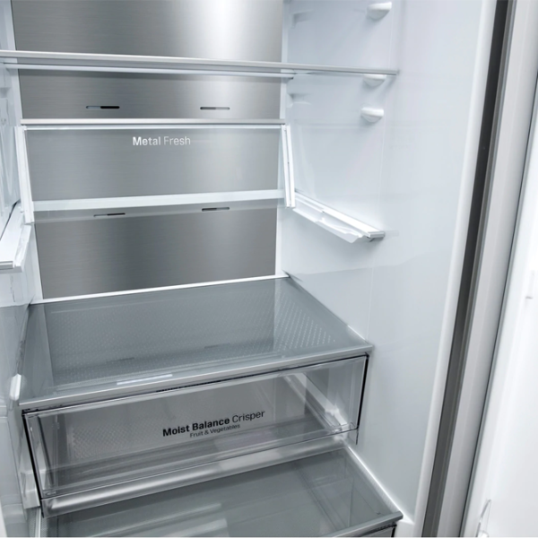 Frigider LG GA-B459MMQM cu congelator jos LINEARCooling/MetalFresh/DoorCooling+/Inox photo 10