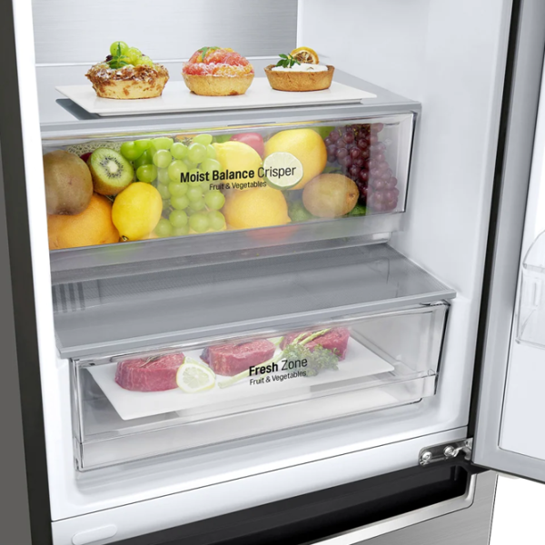 Frigider LG GA-B459MMQM cu congelator jos LINEARCooling/MetalFresh/DoorCooling+/Inox photo 11