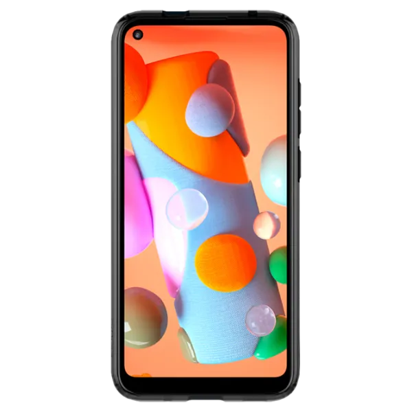 Чехол для смартфона Samsung Galaxy A11 Samsung/ Back/ TPU/ Прозрачный Черный photo 2 Чехол для смартфона Samsung Galaxy A11 Samsung/ Back/ TPU/ Прозрачный Черный photo 2