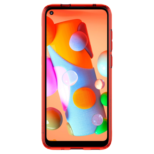 Husă pentru smartphone Samsung Galaxy A11 Samsung/ Back/ TPU/ Transparent Red photo 2 Husă pentru smartphone Samsung Galaxy A11 Samsung/ Back/ TPU/ Transparent Red photo 2