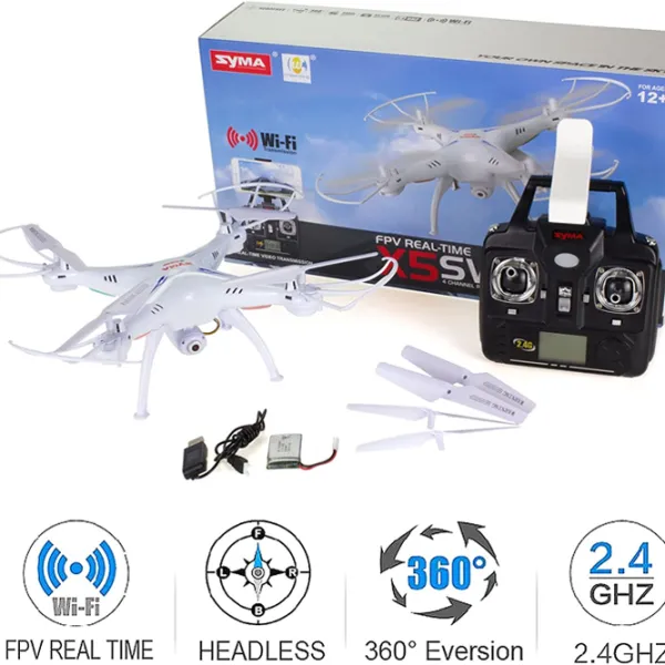 Дрон Syma X5SW Персональный / Белый photo 3