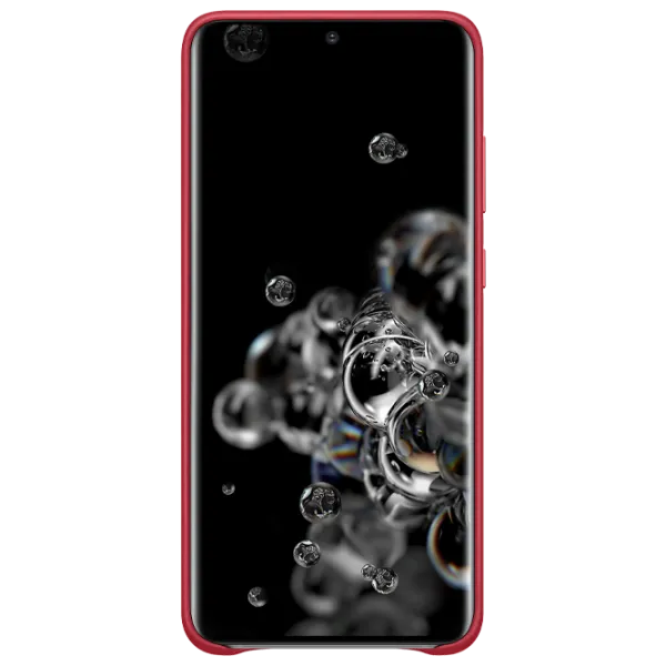 Чехол для смартфона Samsung Galaxy S20 Ultra Samsung/ Back/ Кожа/ Красный photo 2