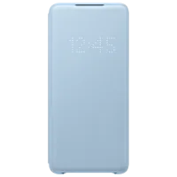 Husă pentru smartphone Samsung Galaxy S20+ Samsung/ LED Flip Wallet/ Silicon/ Blue photo 2