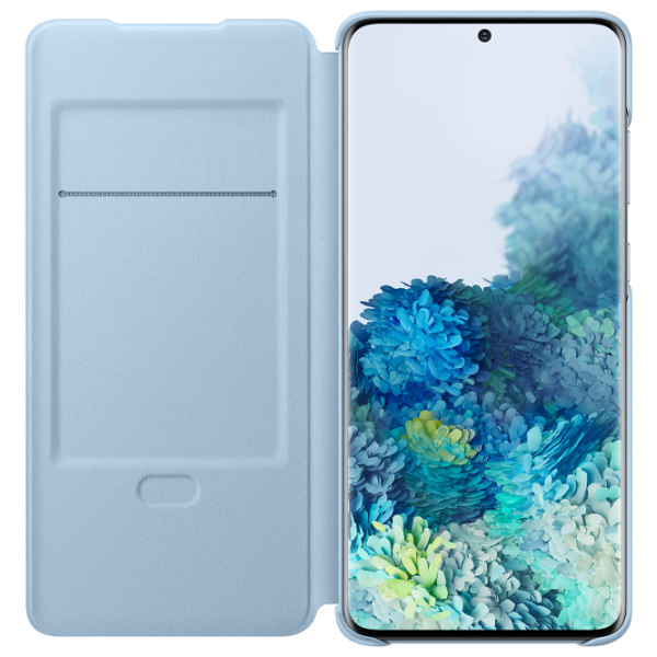 Husă pentru smartphone Samsung Galaxy S20+ Samsung/ LED Flip Wallet/ Silicon/ Blue photo 3
