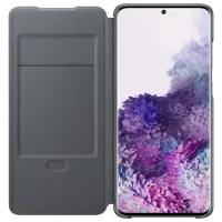 Husă pentru smartphone Samsung Galaxy S20 Samsung/ LED Flip Wallet/ Silicon/ Gray photo 2