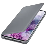 Husă pentru smartphone Samsung Galaxy S20 Samsung/ LED Flip Wallet/ Silicon/ Gray photo 3