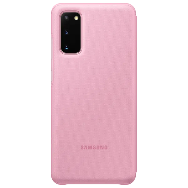 Чехол для смартфона Samsung Galaxy S20 Samsung/ LED Flip Wallet/ Силикон/ Розовый photo 2