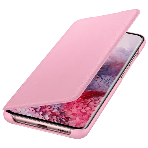 Чехол для смартфона Samsung Galaxy S20 Samsung/ LED Flip Wallet/ Силикон/ Розовый photo 4