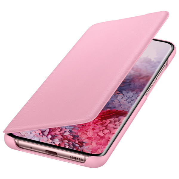 Чехол для смартфона Samsung Galaxy S20 Samsung/ LED Flip Wallet/ Силикон/ Розовый photo 4