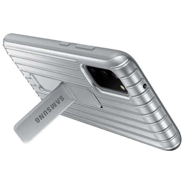 Husă pentru smartphone Samsung Galaxy S20 Samsung/ Protective Standing/ PC/ Silver photo 5