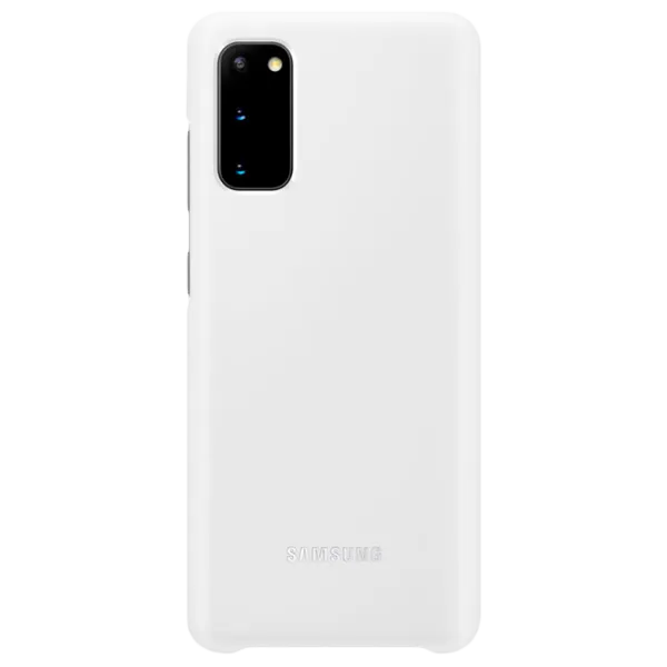 Husă pentru smartphone Samsung Galaxy S20 Samsung/ Led Cover/ Silicon/ White photo 2