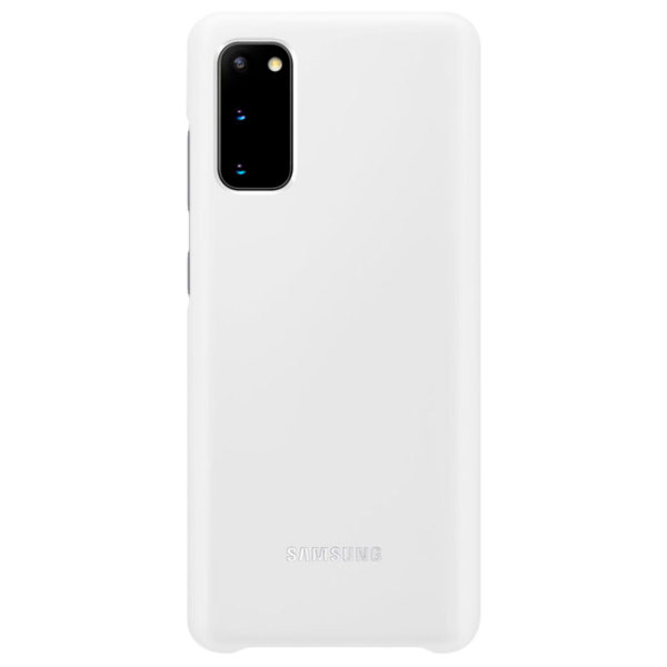 Husă pentru smartphone Samsung Galaxy S20 Samsung/ Led Cover/ Silicon/ White photo 2