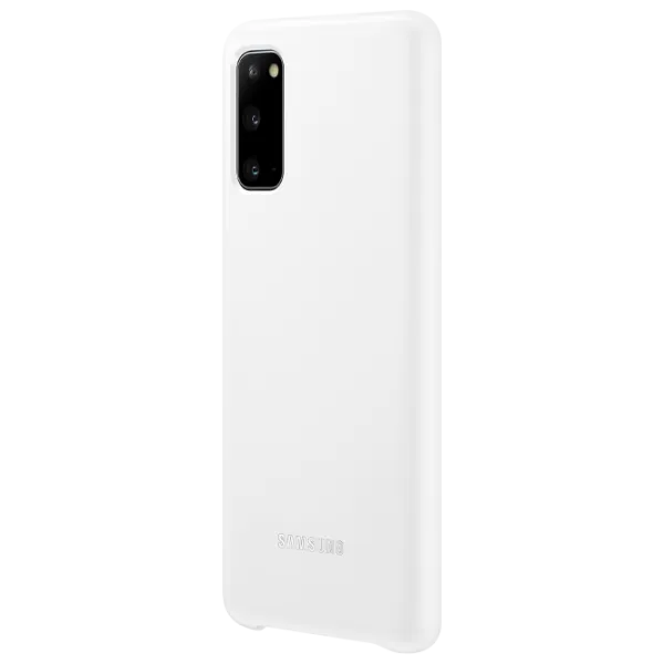 Husă pentru smartphone Samsung Galaxy S20 Samsung/ Led Cover/ Silicon/ White photo 3