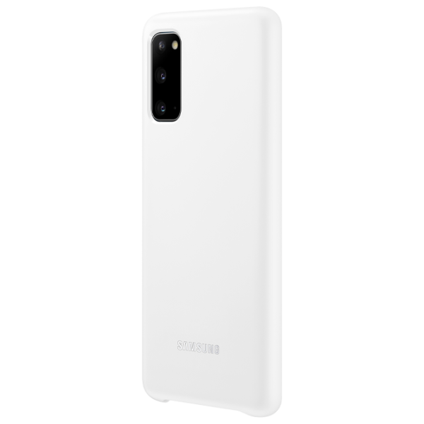 Husă pentru smartphone Samsung Galaxy S20 Samsung/ Led Cover/ Silicon/ White photo 3