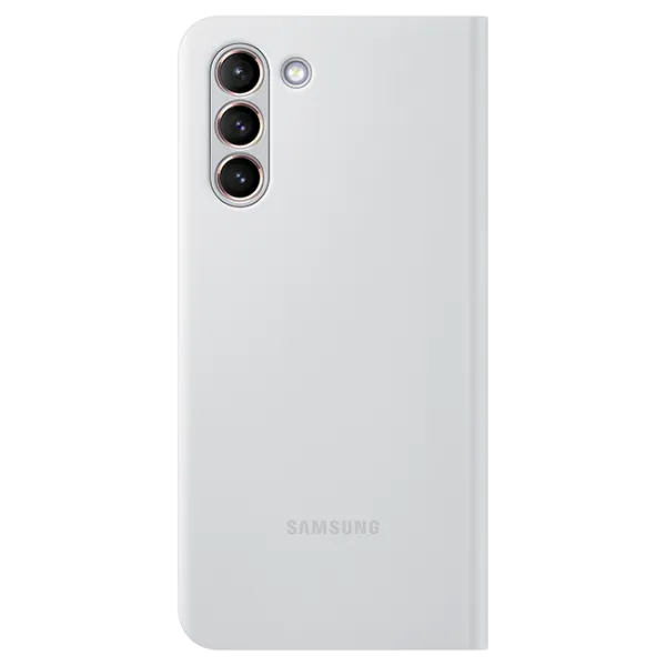 Husă pentru smartphone Samsung Galaxy S21 Samsung/ Smart Led View/ PC/ Light Gray photo 2