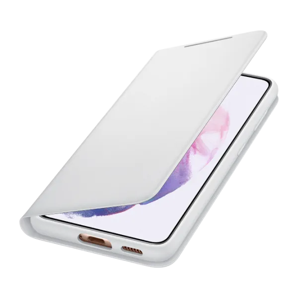 Husă pentru smartphone Samsung Galaxy S21 Samsung/ Smart Led View/ PC/ Light Gray photo 4