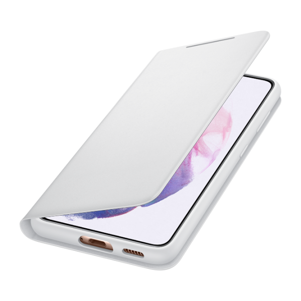 Husă pentru smartphone Samsung Galaxy S21 Samsung/ Smart Led View/ PC/ Light Gray photo 4