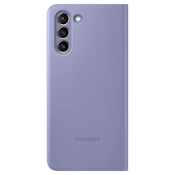 Чехол для смартфона Samsung Galaxy S21 Samsung/ Flip Cover/ PC/ PU/ Серый Пурпурный photo 2
