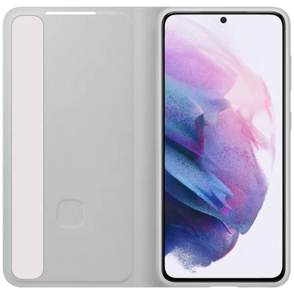 Чехол для смартфона Samsung Galaxy S21 Samsung/ Flip Cover/ PC/ PU/ Серый Пурпурный photo 3