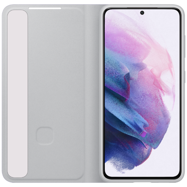 Чехол для смартфона Samsung Galaxy S21 Samsung/ Flip Cover/ PC/ PU/ Серый Пурпурный photo 3